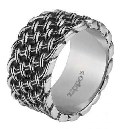 Кольцо из стали с плетёным рисунком 20,4 мм Zippo 2006562