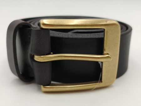 Ремень мужской кожаный в подарочной коробке M014 black