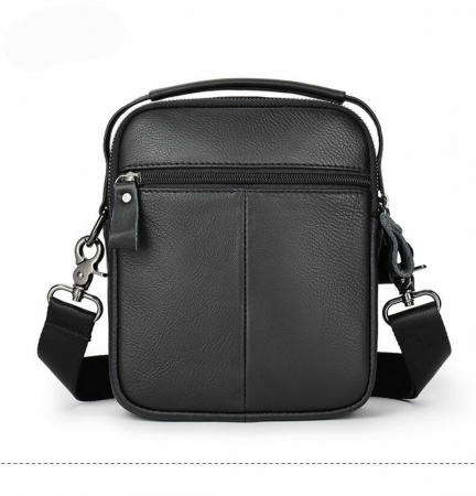 Сумка через плечо из натуральной кожи 6093black