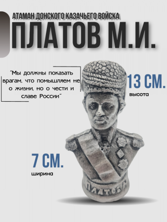 Бюст Платов Матвей Иванович 071223 серебро