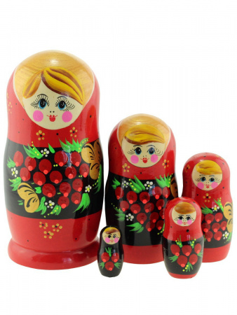 Матрешка цветная 5шт matryoshka3*