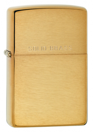 Зажигалка Brushed Brass Zippo 204