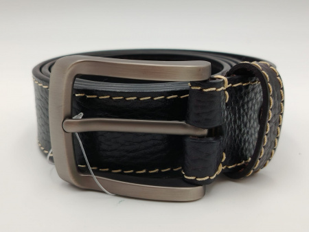 Ремень мужской кожаный в подарочной коробке M011 black