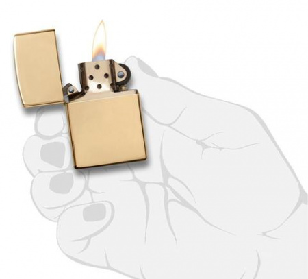 Зажигалка High Polish Brass Zippo 254B